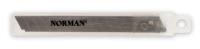 Сменные лезвия для канц. ножей NORMAN в пласт. кор 9 мм х 80 мм 10 шт NRN240708