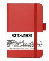 Блокнот для зарисовок SKETCHMARKER 140 г/м2 9 x 14 см 80 л, твердая обложка, Красный MP2314201SM