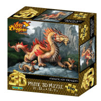 Стерео-пазл Prime 3D "Золотой горный дракон" 100 деталей, 5+ JZL-13580