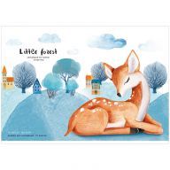 Альбом для рисования 12л. A4 Greenwich Line "Little life. Deer" 120 г/м2, на скрепке RE-PS12s-36921