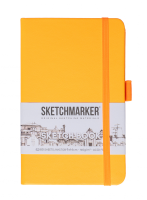 Блокнот для зарисовок SKETCHMARKER 140 г/м2 9 x 14 см 80 л, твердая обложка, Неоновый апельсин MP23148041SM