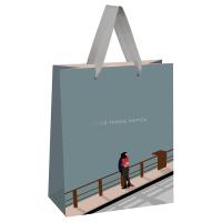 Пакет подарочный 26 x 32 x 12 см MESHU "Любить-это беречь" отд. фольгой, выб. лак, матовая ламинация RE-MS_51965