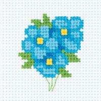 Набор для вышивания KLART "Нежные незабудки" 8 х 9 см 8-354