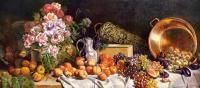 Пазл Castorland 600 Still life with flowers and fruit on a table B-060108