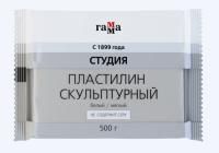 Пластилин скульптурный ГАММА "Студия" 500 г белый мягкий RE-2.80.Е050.004.1