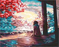 Набор для раскрашивания по номерам (холст на подрамнике) ФРЕЯ 50 х 40 см "Созерцая зиму" PNB/PL-327