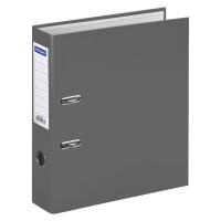 Папка-регистратор A4 OfficeSpace 70 мм, бумвинил, с карманом на корешке, серая RE-270115