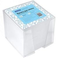 Блок для записей OfficeSpace 9 x 9 x 9 см пластиковый бокс, белый RE-159722