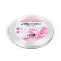 Лента атласная 6 мм x 23 ± 1 м, №01 белый SIM-1961198