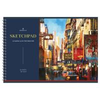 Альбом для рисования 40л. A4 Greenwich Line "Art of living" 160 г/м2, на гребне, мат. ламинация, тисн. фольгой, перфорация на отрыв, жесткая подложка RE-PS40c-47378