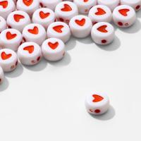 Бусины для творчества пластик "Сердце" круг 10 г SIM-9719724