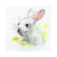Набор для вышивания "Алиса" Белый крольчонок 9 х 9 см 0-226