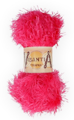 Пряжа VISANTIA Trafka 100% полиэстер 1 х 100 г 150 ± 3 м №0021 темно-розовый VIS-TRA-0021