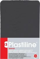 Пластилин скульптурный PLASTILINE 750 г, 55-средней твердости, черный RH-7955T