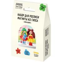 Набор для росписи из гипса ТРИ СОВЫ "Милашки" магниты, 2 фигурки, краски, кисть RE-НР_52930