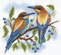 Набор для вышивания PANNA Яркие птички 23 x 23 см PS-0429