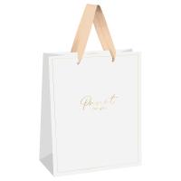 Пакет подарочный 33 x 42 x 12 см MESHU "White elegance" фольга, матовая ламинация RE-MS_66255