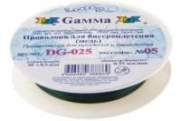 Проволока для бисера ZLATKA / GAMMA d 0.25 мм 10 м ± 0.5 м №05 зеленый DG-025-05