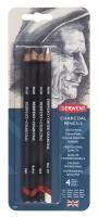 Набор угольных карандашей DERWENT Charcoal 4 шт в блистере MP39000