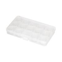 Коробка пластик для швейных принадлежностей пластик прозрачная OM-042-110