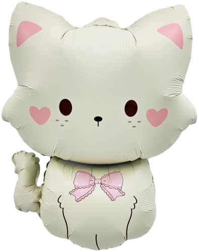 Шар фигурный FALALI Кошечка с бантиком 71 см 1 шт SF-27548P