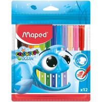 Фломастеры Maped "Color Pep's Ocean" 12 цв смываемые RE-845720