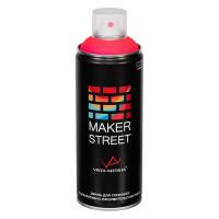 Краска в аэрозольном баллоне MAKERSTREET флуоресцентная 400 мл 01Ф Флуоресцентный розовый MS400-01Ф