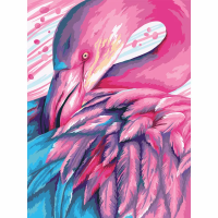 Картина по номерам на картоне ТРИ СОВЫ "Сказочный фламинго" 30 x 40 см с акриловыми красками и кистями RE-КК_44038