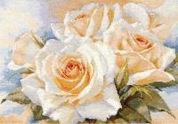 Набор для вышивания "Алиса" Белые розы 40 х 27 см 2-32
