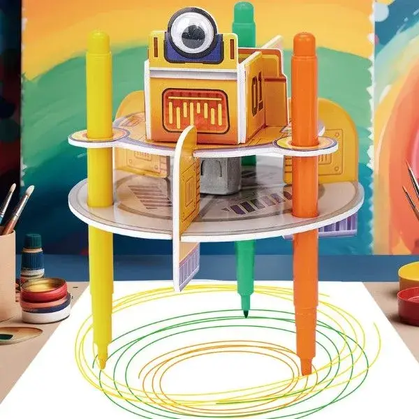 Набор для сборки CubicFun STEM National Geographic Рисующий робот UT-DS1119h