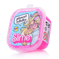 Слайм Slime "Glamour collection" розовый с блестками 60 г, 3+ AS-SLM180