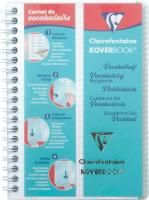Блокнот-словарь CLAIREFONTAINE Koverbook 50л. 11 x 17 см на гребне, прозрачная пластиковая обложка RH-141820C