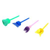 Набор инструментов для краски, фигурные кисти 4 шт цвета МИКС SIM-3110052