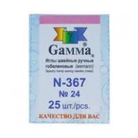 Иглы GAMMA гобеленовые №24, 25 шт, острые, в конверте N-367