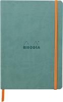 Блокнот RHODIARAMA Softcover A5 90 г/м2 80 л, в линию, на резинке, морская волна RH-117377C