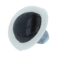 Глаза кристальные пришивные HobbyBe d 10.5 мм 2 шт белый CRP-10-5-01