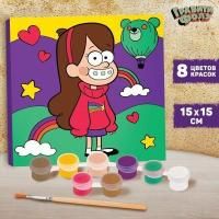 Роспись по холсту "Гравити Фолз. Мейбл" 15 x 15 см SIM-9578822