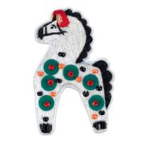 Набор для вышивания PANNA Живая картина. Брошь. Глиняная лошадка" 3.5 х 5.5 см JK-2376