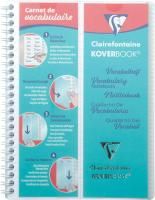 Блокнот-словарь CLAIREFONTAINE Koverbook 50л. 14.8 x 21 см на гребне, прозрачная пластиковая обложка RH-161820C
