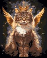 Набор для раскрашивания по номерам (со светодиодами) ФРЕЯ 50 х 40 см "Королевский кот" PNB/PLDD-358