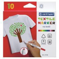 Набор маркеров для ткани Centropen "Textil Marker 2739" 10 цв 1.8 мм, картон. уп., европодвес RE-527391001