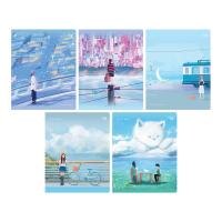 Тетрадь 48л. A5 клетка BG "View" soft-touch ламинация RE-Т5ск48_лс_12747