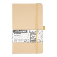 Блокнот для зарисовок SKETCHMARKER 140 г/м2 13 x 21 см 80 л, твердая обложка, Благородный беж NP-24048103SM
