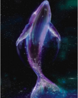 Алмазная мозаика: Неоновый кит 40 x 50 см CV-LG242
