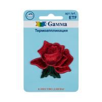 Термоаппликация GAMMA №03 1 шт Роза 5.5 х 4.8 см ETF-01-349