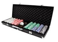 Набор для покера из 500 фишек с номиналом Фабрика Покера в черном кейсе MAGCPPS500B