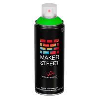 Краска в аэрозольном баллоне MAKERSTREET флуоресцентная 400 мл 02Ф Флуоресцентный зеленый MS400-02Ф