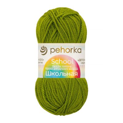 Пряжа Пехорская ПТ "Школьная" 100% акрил 1 x 50 г 150 м №119 горох PEH-SHKOL-119