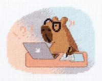 Набор для вышивания KLART "Весь в работе" 14.5 х 12 см 12-068