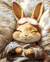 Набор для раскрашивания по номерам (холст на подрамнике) ФРЕЯ 50 х 40 см "Сон зайки" PNB/PL-336